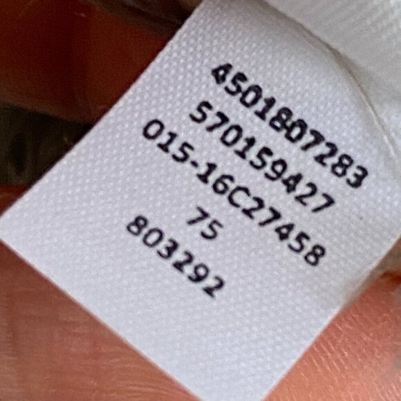 Chicos Embellished Shine Greta Cardigan Size 2 US L Stripe 3/4 Sleeves Open - Picture 6 of 11